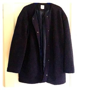 Navy Teddy Coat